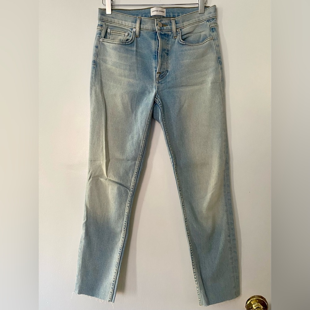 Cotton Citizen Light Wash Skinny Jean Sz 28 Made in USA
